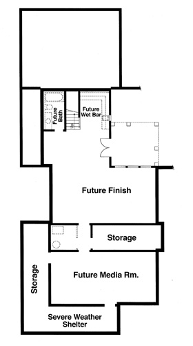 Lower Level image of HUNTINGTON-I House Plan